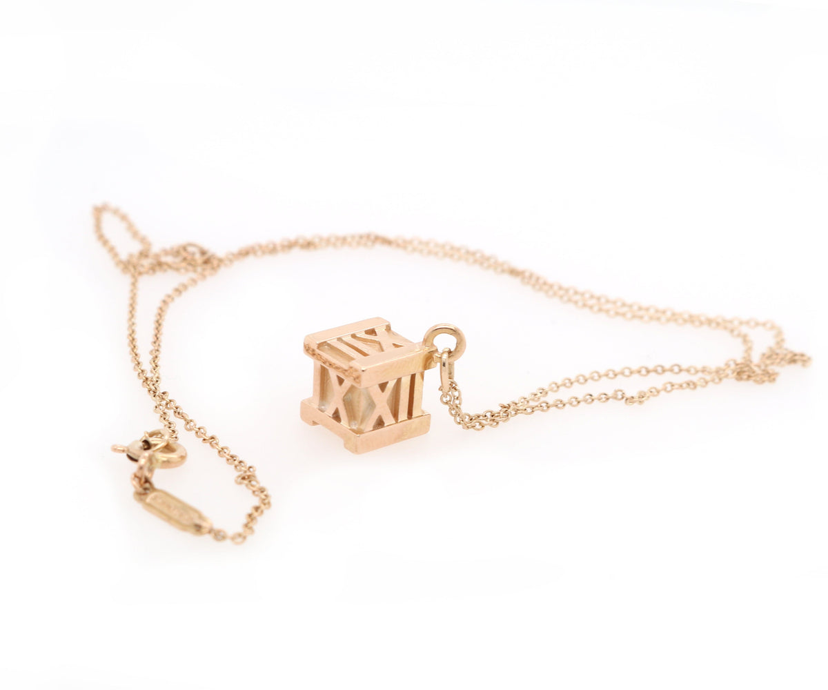 Tiffany & Co. hotsell Atlas Cube Necklace