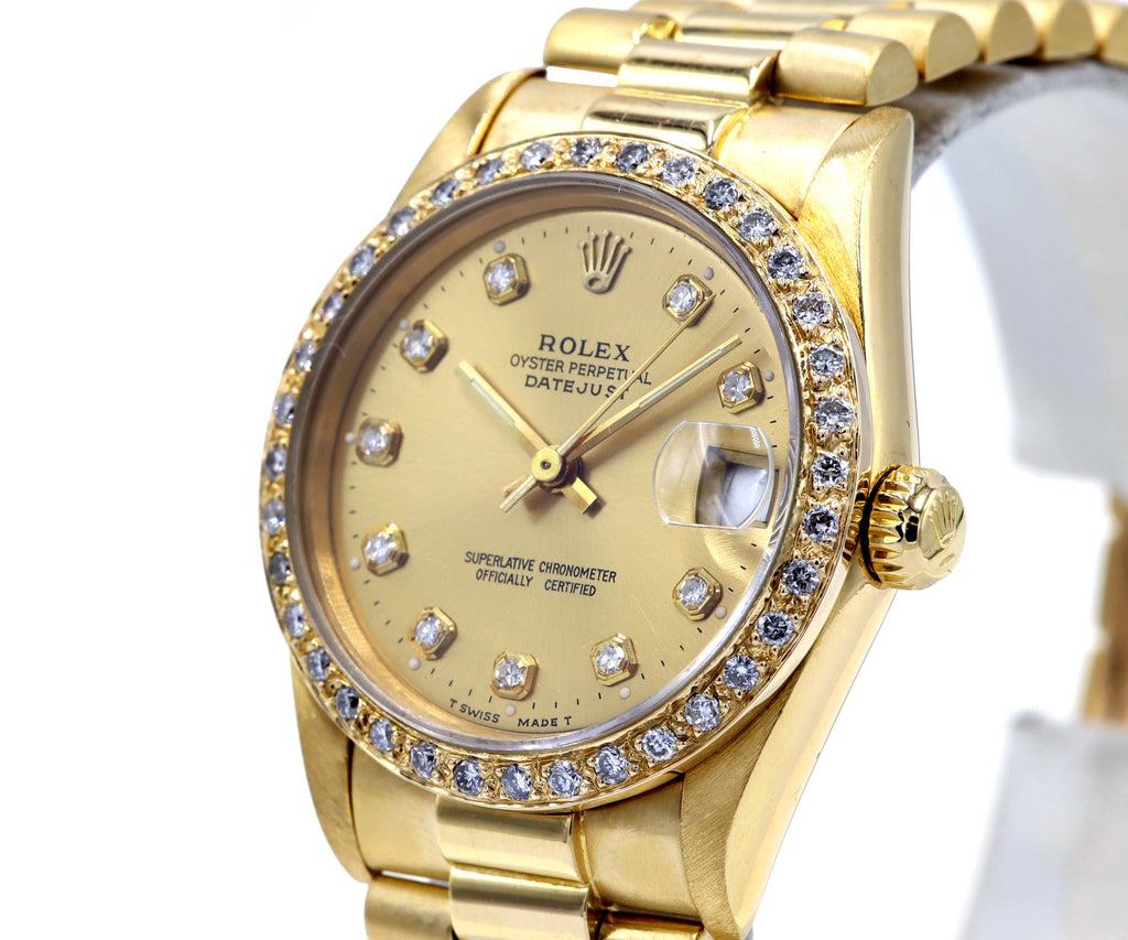 Rolex Datejust Ref. 6828 Factory Diamond bezel and dial